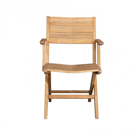 Sedia pieghevole da esterno in legno con braccioli - Flip