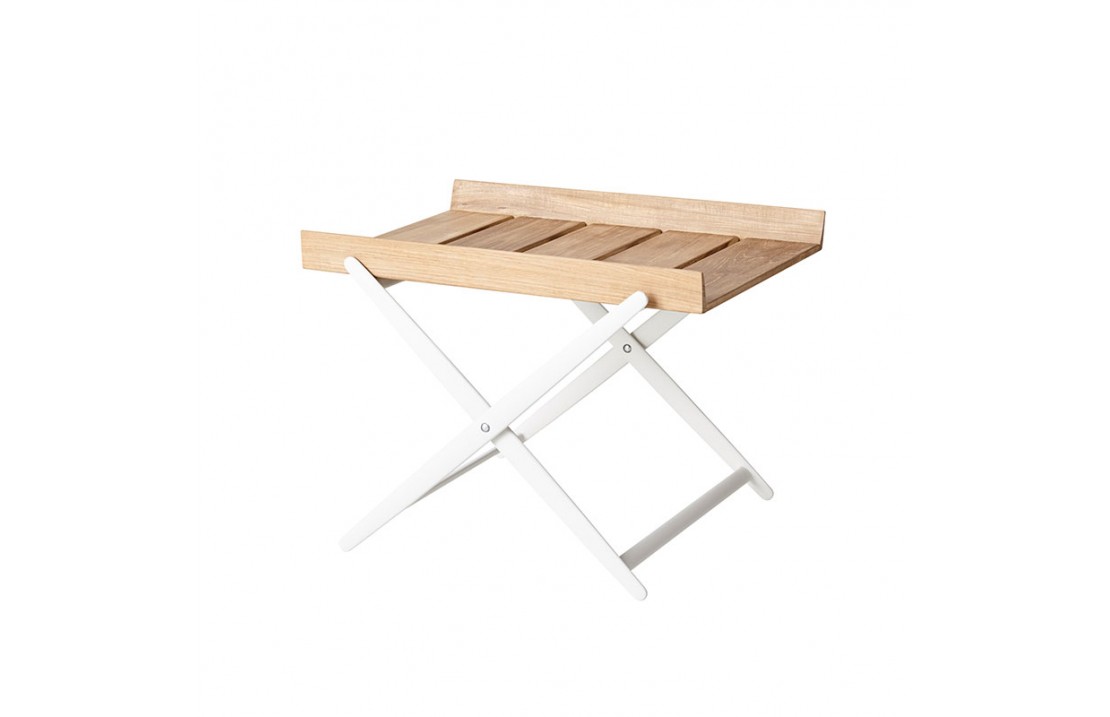 Outdoor Folding Side Table in teak- Rail