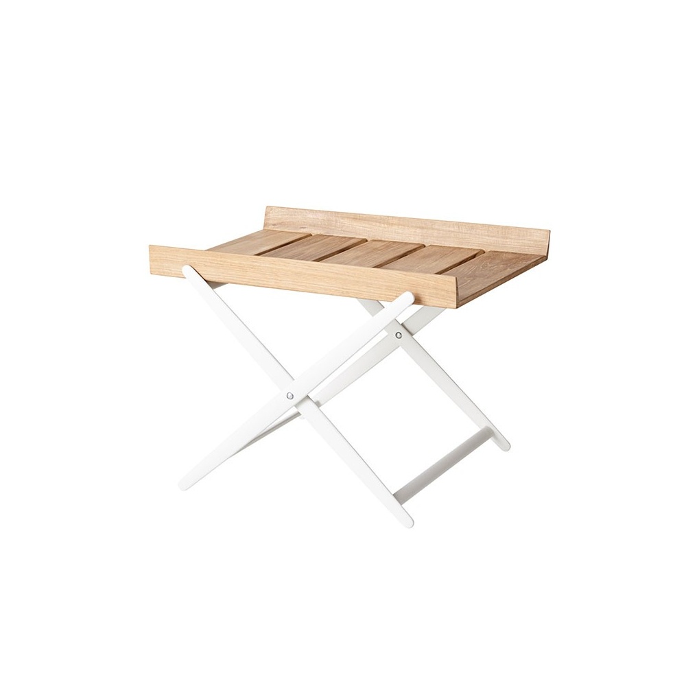 Outdoor Folding Side Table in teak- Rail