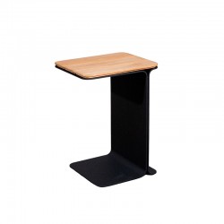 Outdoor Side Table in Wood/Alluminium - Mega