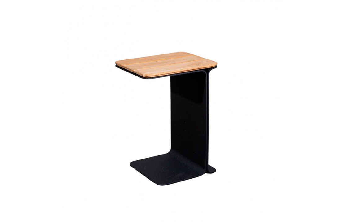 Outdoor Side Table in Wood/Alluminium - Mega