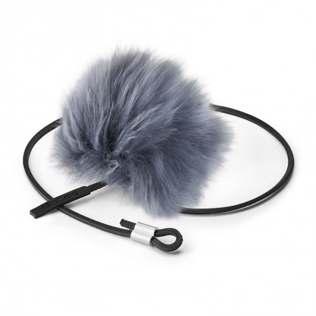 Toy for cat in leather and sheep skin - Topo
