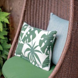 Suspended armchair in rattan for outdoor - Nest