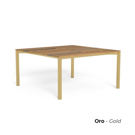 Tavolo quadrato 150x150 per esterno in legno - Casilda
