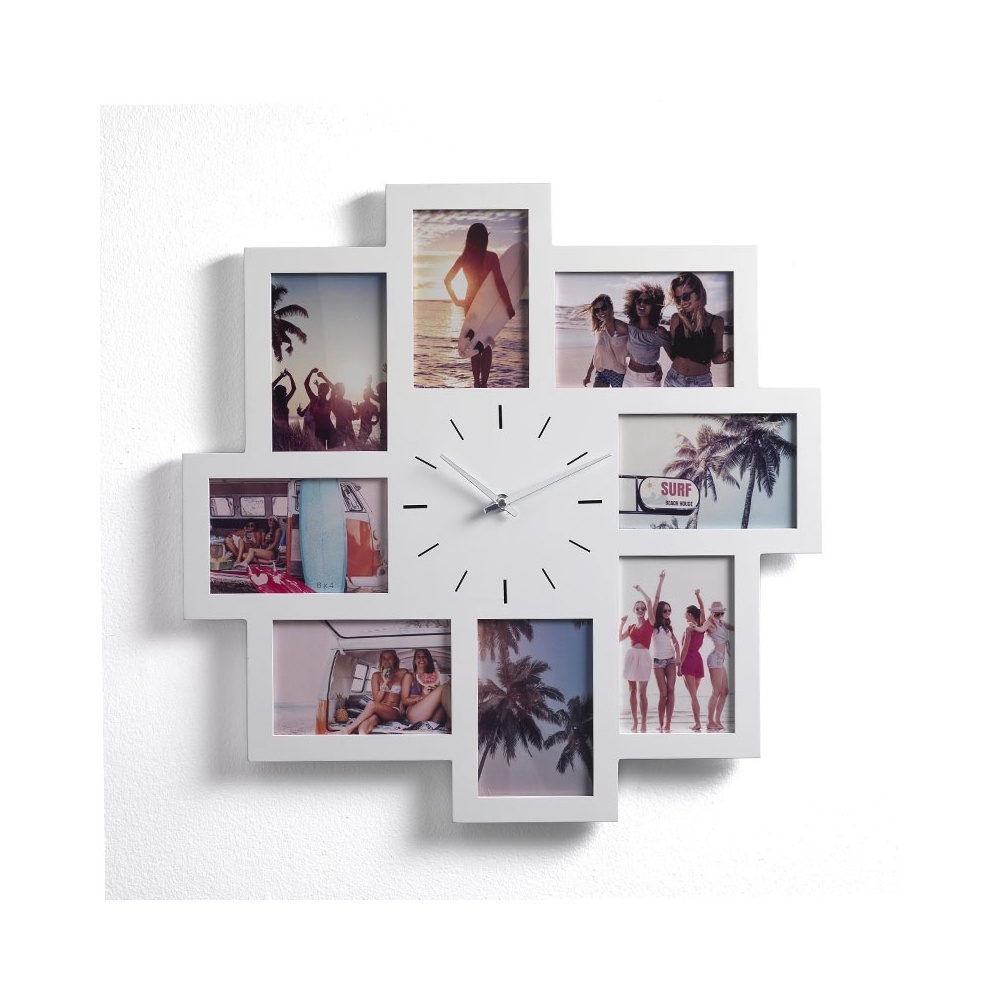 Photo Frame with Clock in MDF - Olly