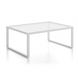 Tavolino Basso da Esterno in Alluminio - Qubik