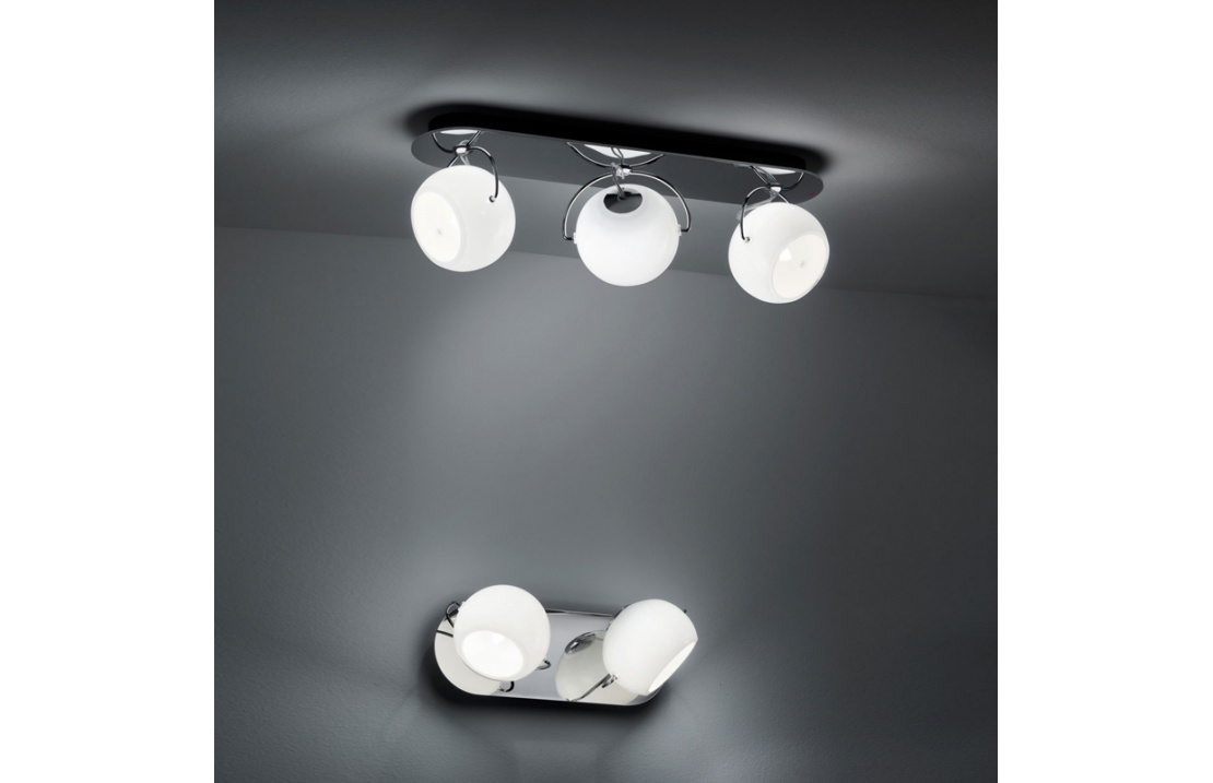 White Wall Spotlights with 2 or 3 Lights - Beluga white