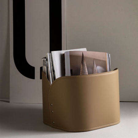 Leather Design Magazine Rack - Diurnus