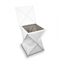 Design Laundry Basket in Leather - Clexi