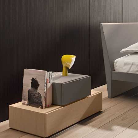 Modular Bedside Table in Wood 2 Drawers - Compongo