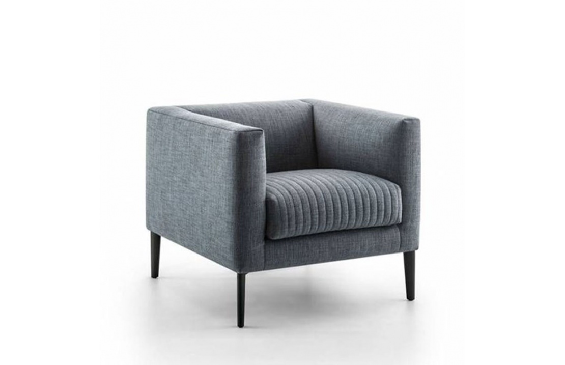 Square Design Armchair with Armrests - Synthesis