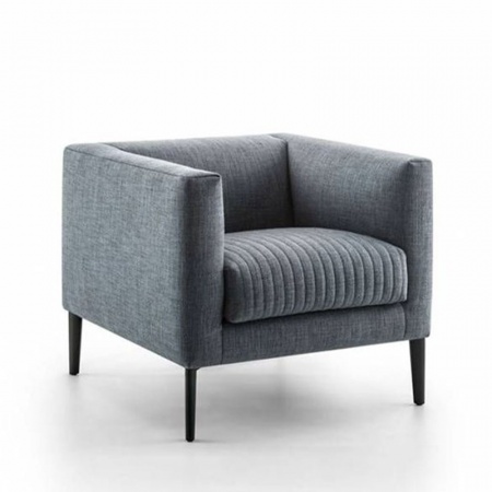 Square Design Armchair with Armrests - Synthesis