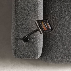 3 Seat Fabric Sofa - Deep Real BR24