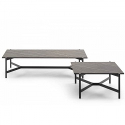 Tavolino da Salotto in Metallo di Design - Bridge