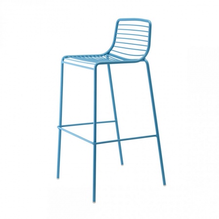 High Stool with Backrest for Outdoor - Summer