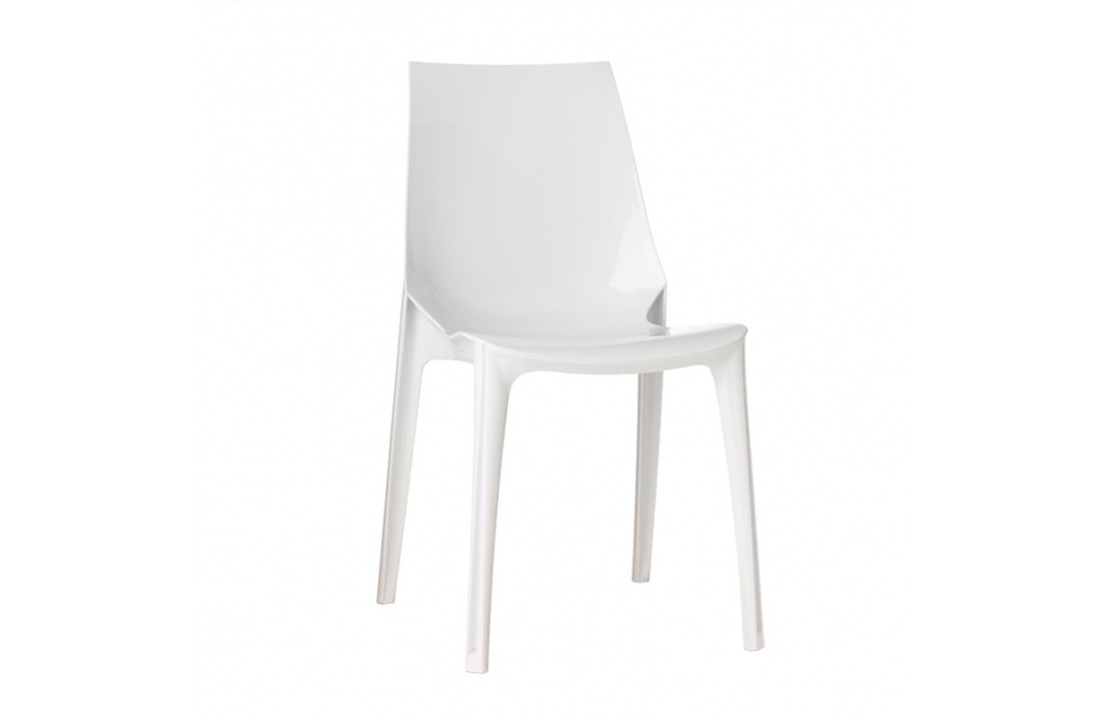 White or Transparent Dining Room Chair - Vanity