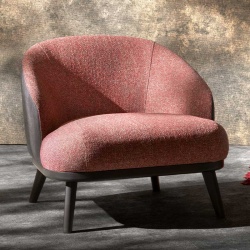 Modern Upholstered Fabric Armchair - Donder