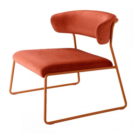 Upholstered Velvet Armchair - Lisa Lounge