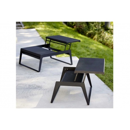 Outdoor coffee table in aluminium/double opening - Chill out