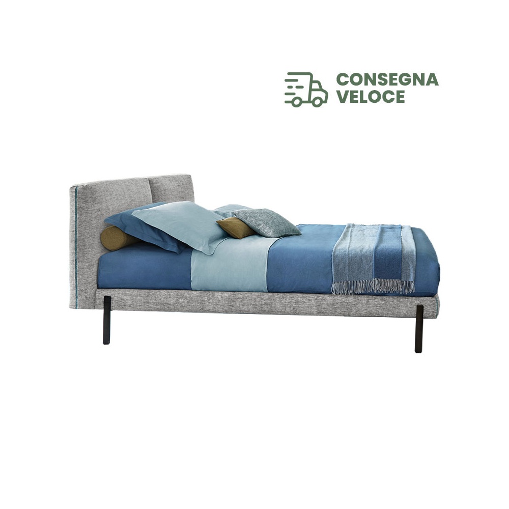 Double Bed 160x200 in fabric - Orione