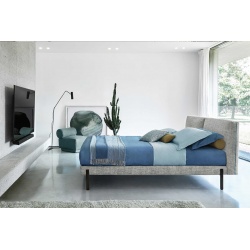 Double Bed 160x200 in fabric - Orione