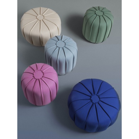 Pouf in Fabric with Decoration - Marrakech
