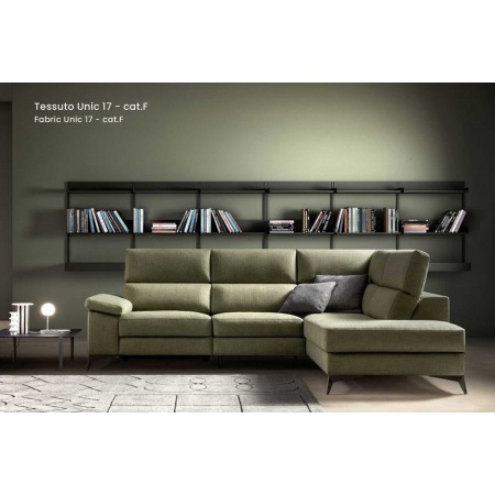 Corner Sofa with Pull Out Seat and Storage Armrest - Space Look