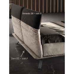 Bed with Reclining Upholstered Headboard - Just Samoa