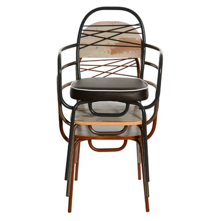 Stackable padded chair - Caipiroska
