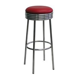 American stool with padded seat