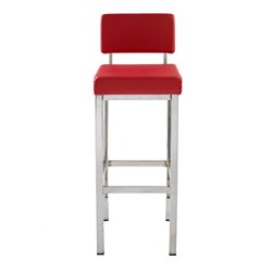 Stool padded seat and backrest - Building