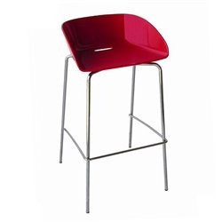 Chromed steel stool - Cup