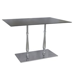 Steel table base 2 columns H.73 cm - Eclisse
