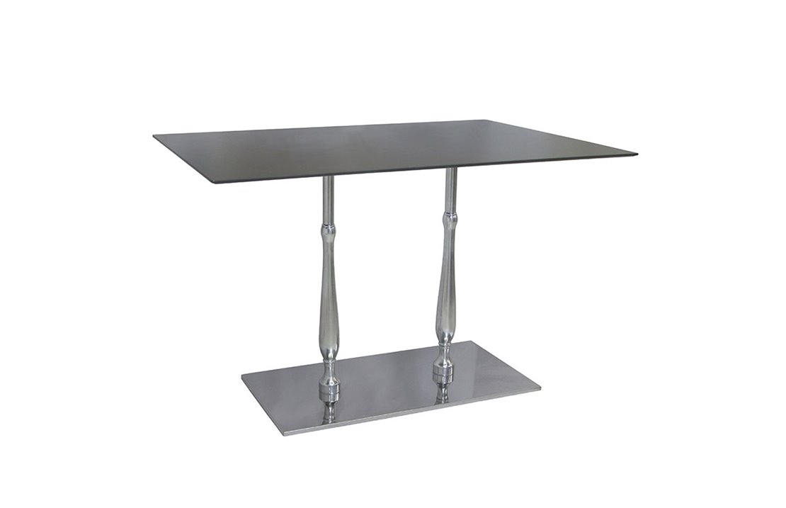 Base tavolo 2 colonne in acciaio H.73 cm - Eclisse