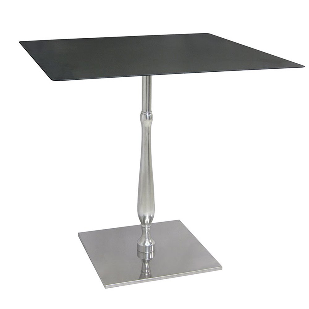 Square steel table base H.73 cm - Eclisse