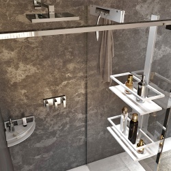 Shower Ladder with Baskets and Hangers