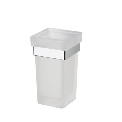Frosted glass toothbrush holder - Linea GEA