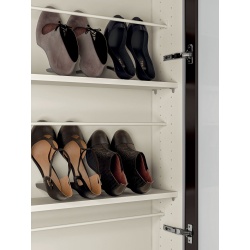 Design Shoe Rack with Mirror - Welcome