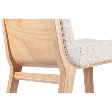Padded Wood Armchair - Moritz