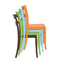 Outdoor Stackable Colourful Chair - Stephie