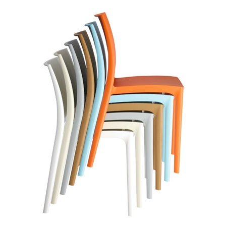 Outdoor Colored Stackable Chair - Maya
