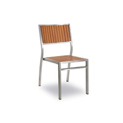 Outdoor Stackable Chair in Aluminium - Bavaria