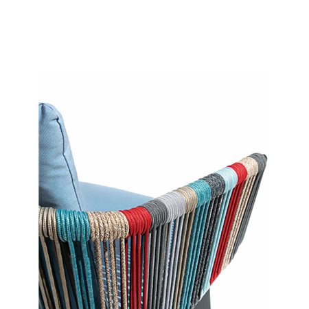 Outdoor Armchair with Rope Cover - Iride