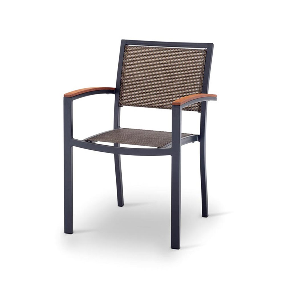 Stackable chair with arms - Tiziana