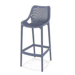 Stackable Outdoor Bar Stool in resin - Adele