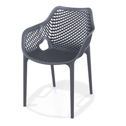 Stackable Outdoor Chair with armrests- Adele