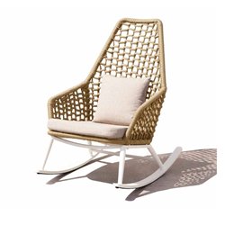 Outdoor Rocking Chair in Rope - Kos
