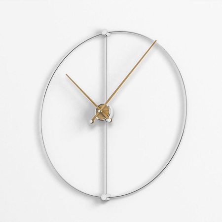 Wall Clock in Metal and Wood