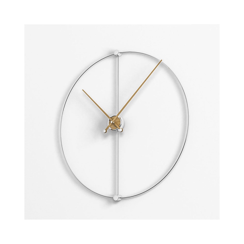 Wall Clock in Metal and Wood