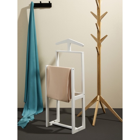 Classic Wooden Valet Stand white Classic